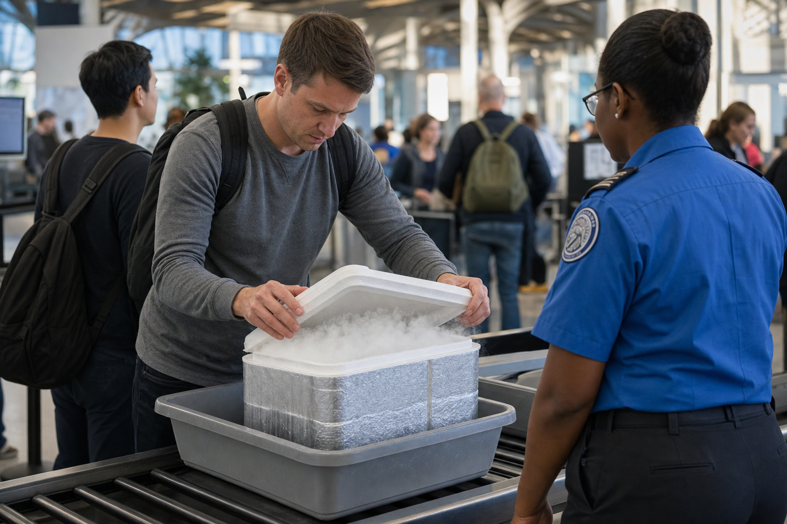 How to Bring Dry Ice on a Plane